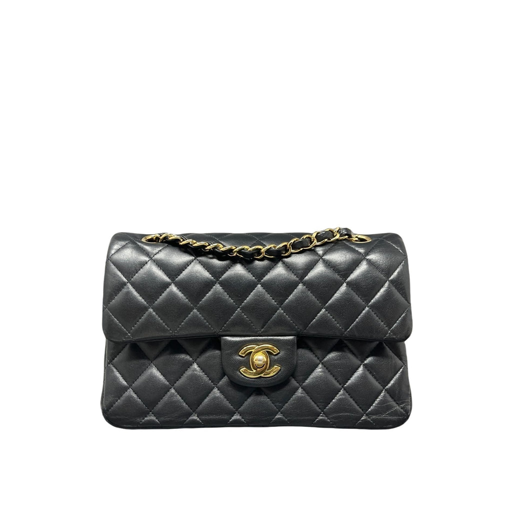 CHANEL Classic 2021 Black Quilted Caviar Flap Clutch Bag