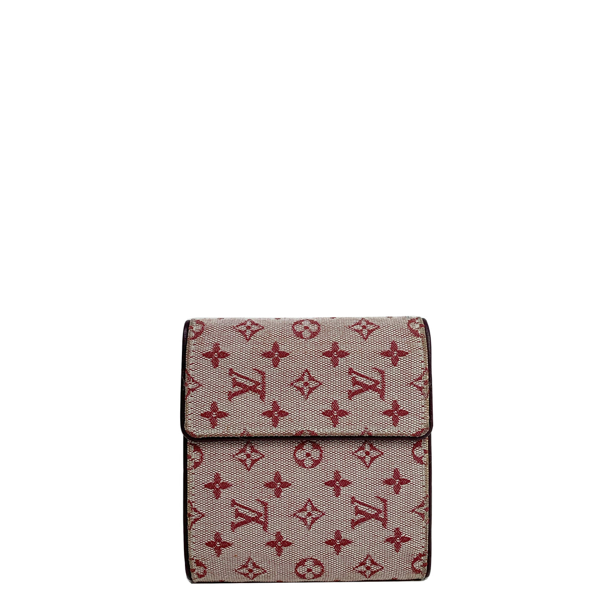 Louis Vuitton Monogram Mini Lin Pattern Porte-Billets Compact Wallet